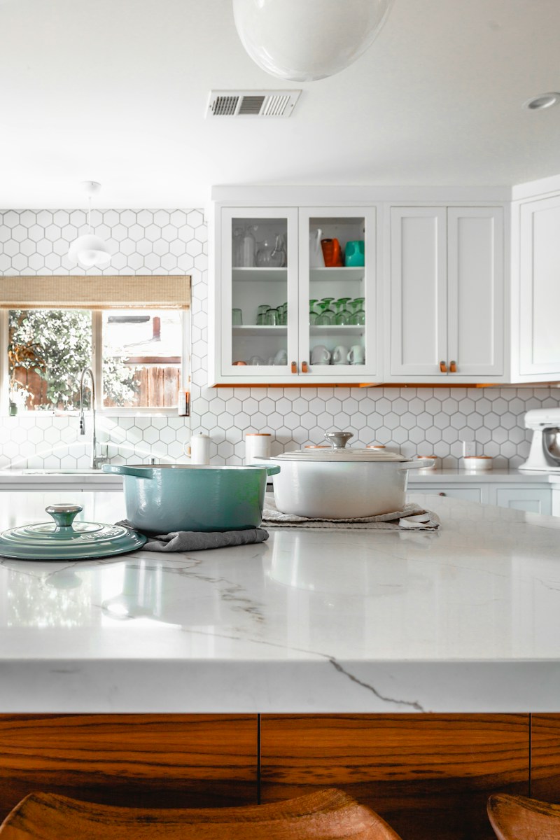Custom cabinetry and countertops